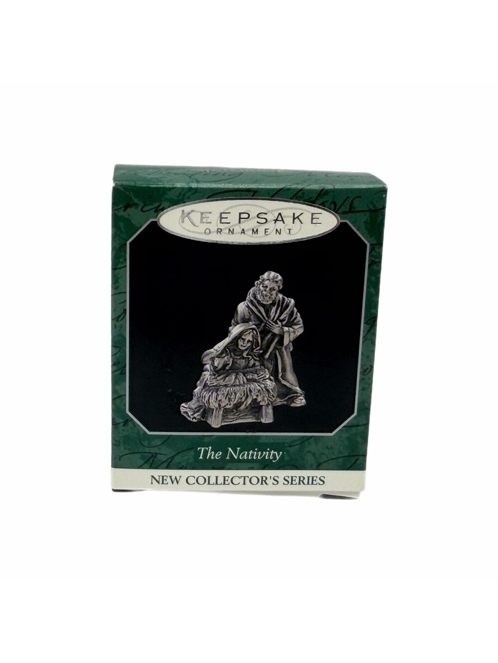 Vintage 1998 Hallmark Keepsake Miniature “The Nativity” Pewter Ornament